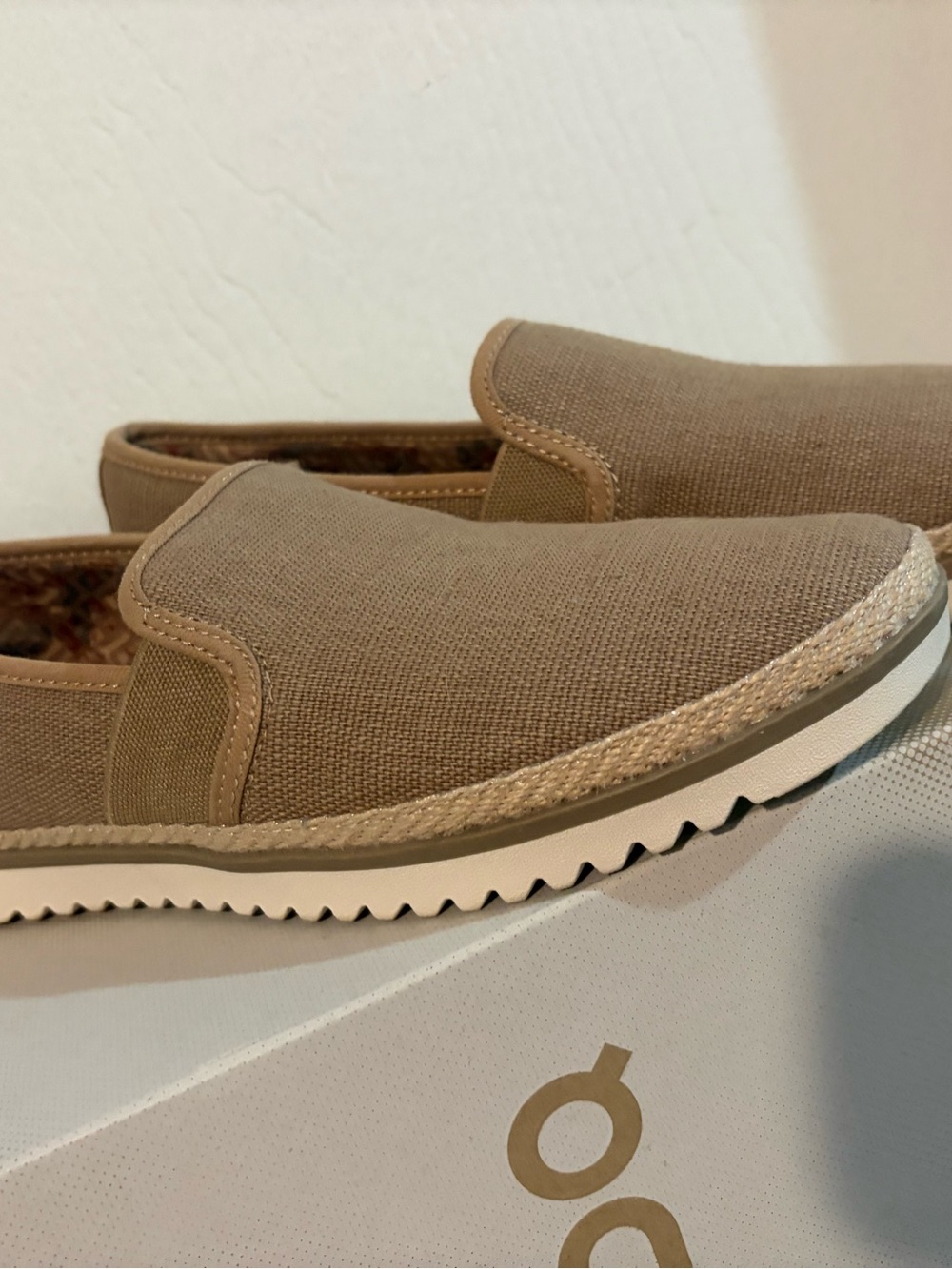 Bobs from Skechers Slip-On Canvas Loafers - Taupe size 8.5 - Picture 2 of 7